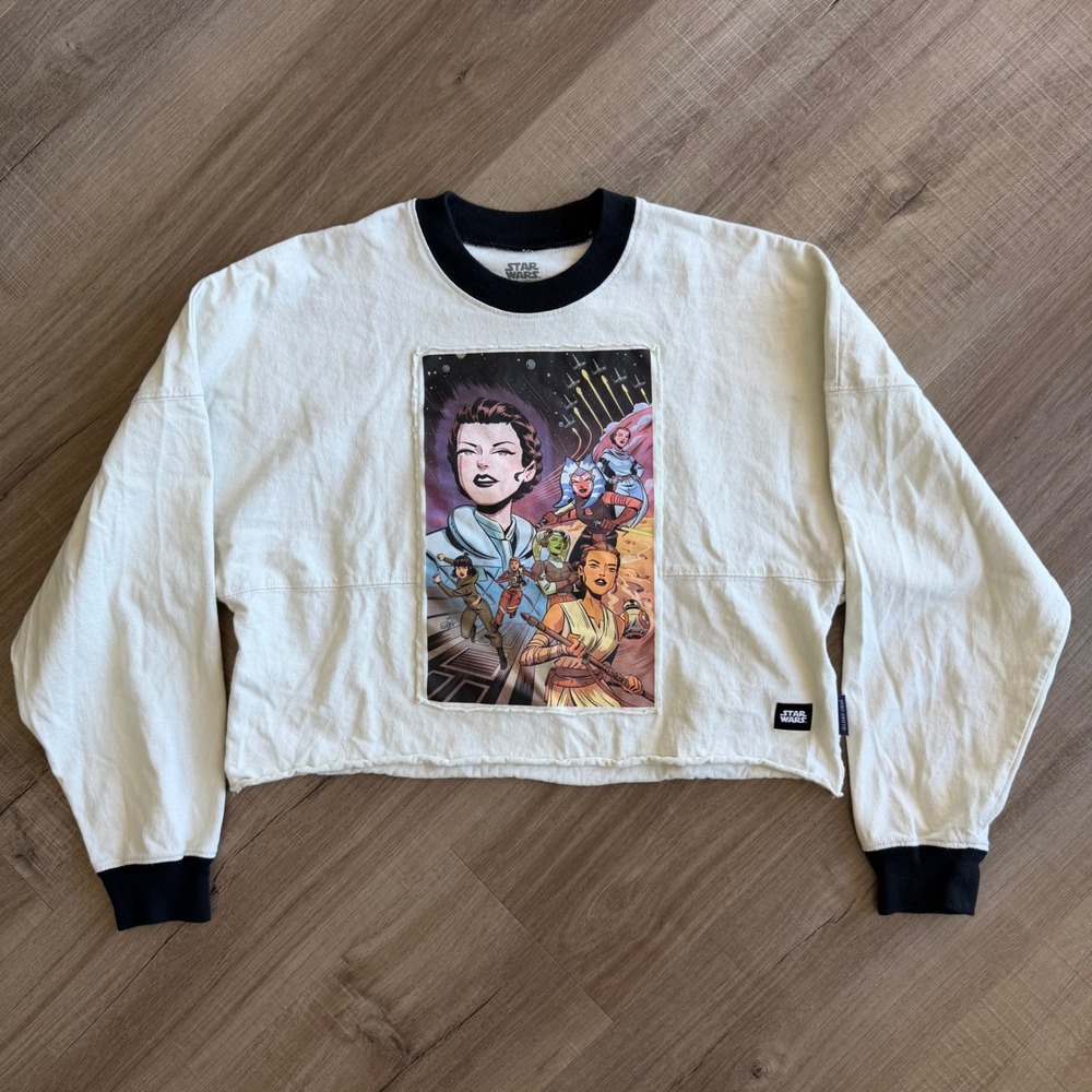 Star Wars Spirit Jersey Women of the Galaxy CroppedShirt XS The Force Is With Us - Picture 1 of 8